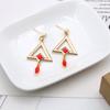 Genshin Impact Sumeru Kaveh Eardrops Earrings Anime Cosplay Jewelry Gifts for Women