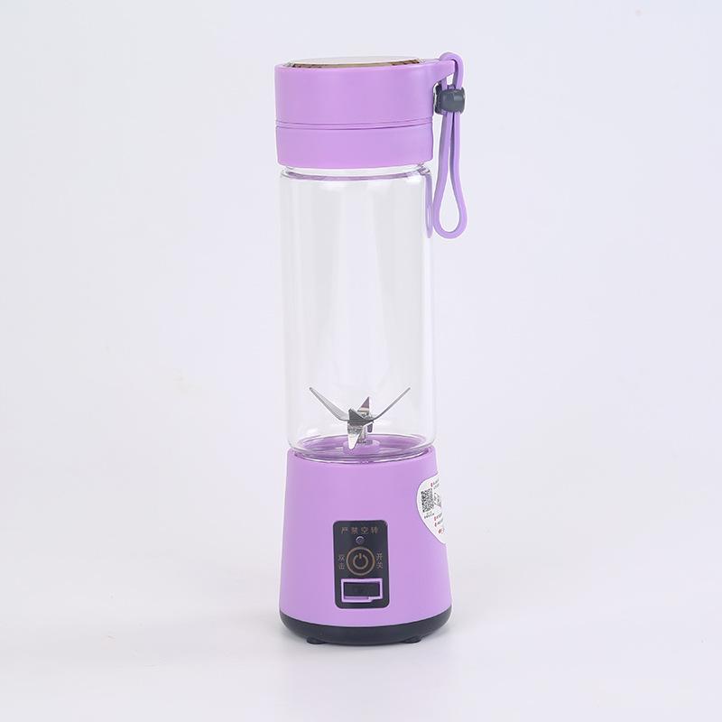 

Portable Electric Juicer Cup for Home Use Two Blades фіолетовий