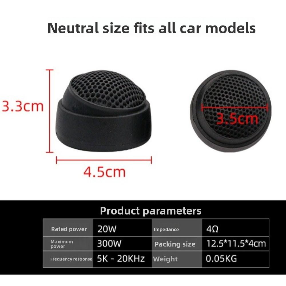2pcs High Efficiency Car Tweeters Treble Loudspeakers Car Audio Speaker  for Car Audio System