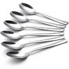 6-Piece Demitasse Espresso Spoons,5.1-Inch Mini Coffee Spoons Stainless Steel Small Spoons Mini Espresso Spoon for Dessert Ice Cream