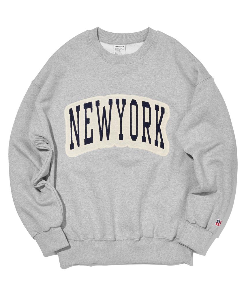 PAPERBOY Chain New York Sweatshirt - Melange
