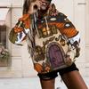 Plus Size Womens Drawstring Hooded Sweatshirt Long Sleeve Loose Soft Casual Leisure Street Daily Top