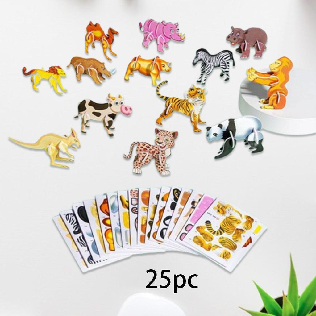 3D Cartoon Jigsaw Puzzles Educational for Boys Girls Smooth Surface Unique Gifts Motor Skills