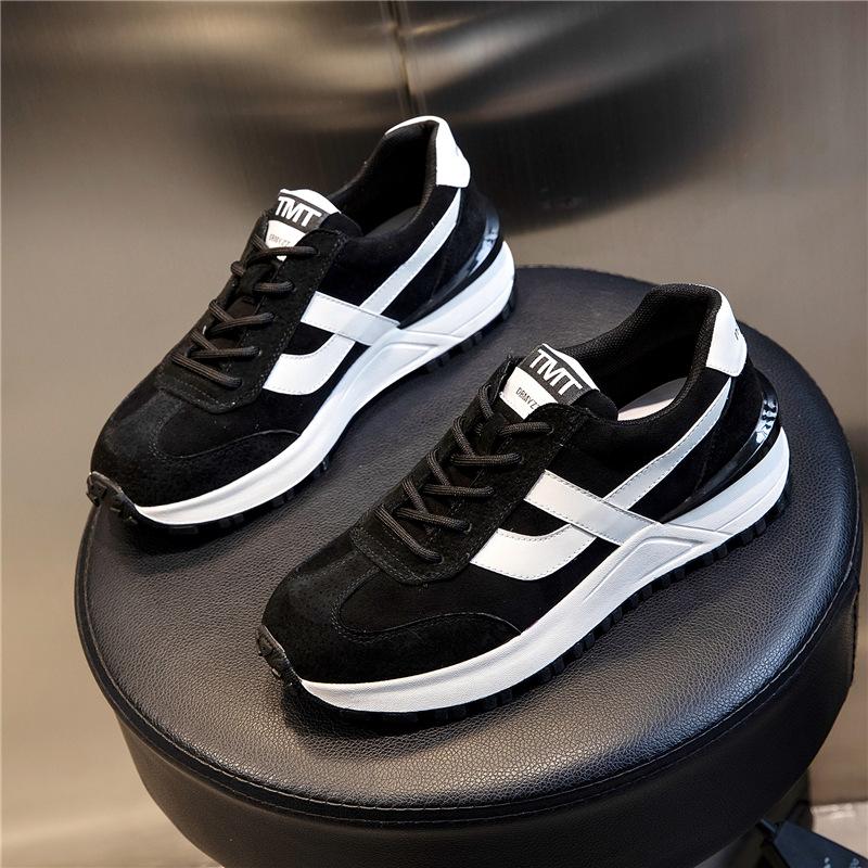 Dad shoes women's velvet autumn and winter 2025 new leisure sports running breathable Forrest Gump shoes flat leather women's shoes