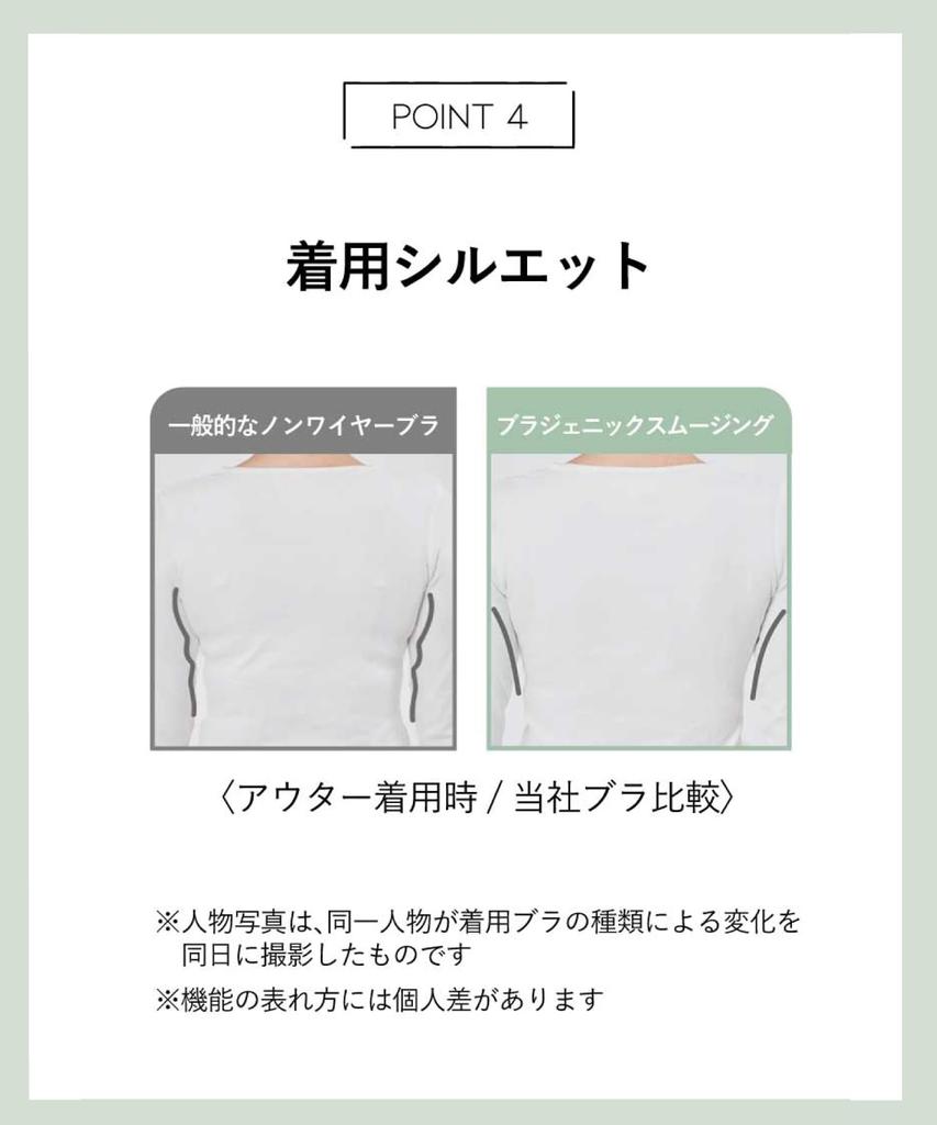 Creates High Side Smooths the A Cup Available Bragenic Smoothing BL D70 [Amphi/Wacoal] Non-wired Bra, Cleavage, Design, Back, [BRAGENIC Type] Bra,