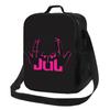 French Rapper Jul Sign Insulated Lunch Bag for School Picnic Storage Food Boxes Portable Container Cooler Thermal Lunch Box Tote