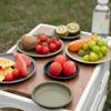 Aluminum Alloy Camping Plate S/M Outdoor Frying Plate Retro Picnic Cutlery  Outdoor Camping