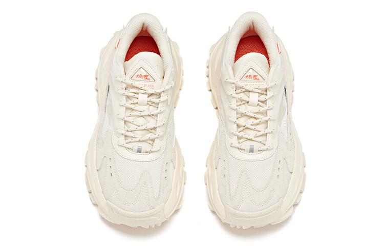 Women's Sneakers Anta Hot Slip Resistant Cushioning Low top Chunky Sneakers Women's Light Beige White