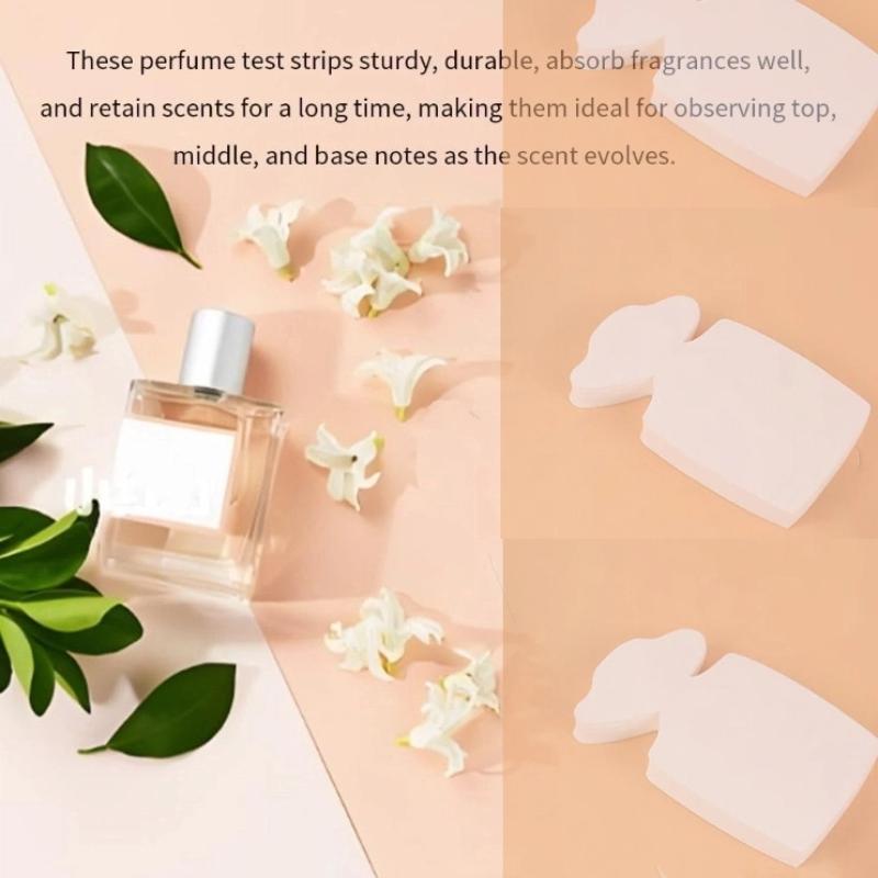 100Pcs Disposable White Perfume Test Strips - Multi-use Perfume Blotter Paper Strips for Essential Oils Fragrance Sampling