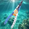 1 pz Mini Pinze da Pesca in Alluminio con Meccanismo di Blocco , Strumento Portatile Multifunzionale Adatto per Esche, Filo e Ami