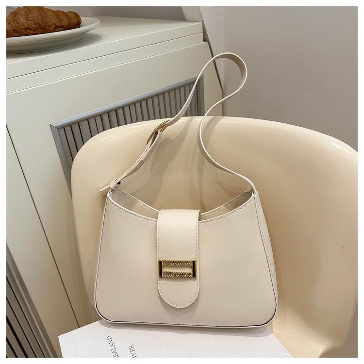 

Женская сумка с персонализированной французской текстурой, большая вместимость, 2024, новая повседневная сумка-мессенджер для поездок на работу, через плечо, подмышку белый