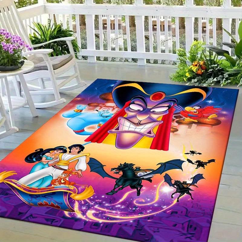 

1pc Aladdin Pattern Area Rug Soft Flannel Floor Mat for Living Room, Bedroom, Kitchen, Sofa Coffee Table Floor Mat, Machine Washable 60cm by 90cm