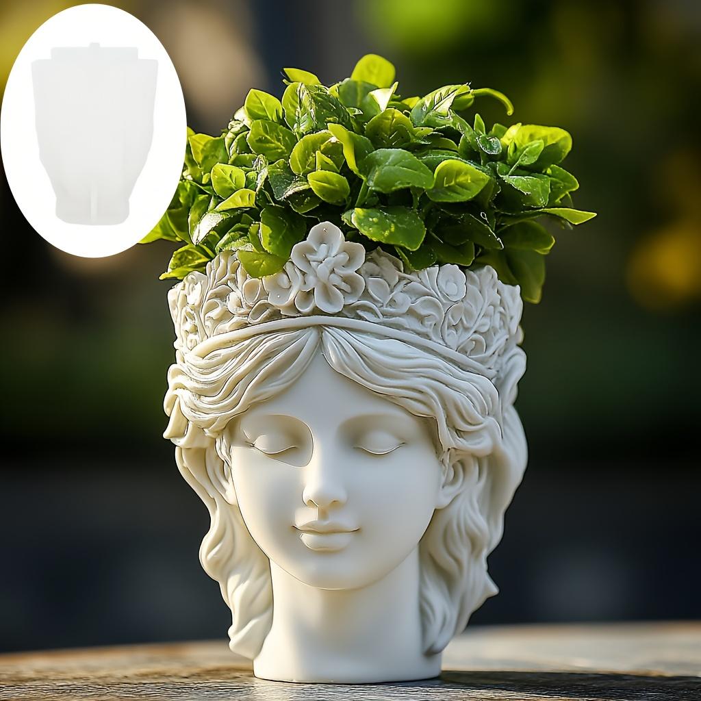 2025 DIY květináč pro dívku Athénu pryskyřice silikonová forma úložný box bohyně cementová forma roztomilý dívčí svícen držák na tužky sádrové formy