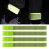 Compacts Reflective Nylon Wristband Safety Wrist Strap for Night Running Runner Cyclist Features Quick Releases Buckles
