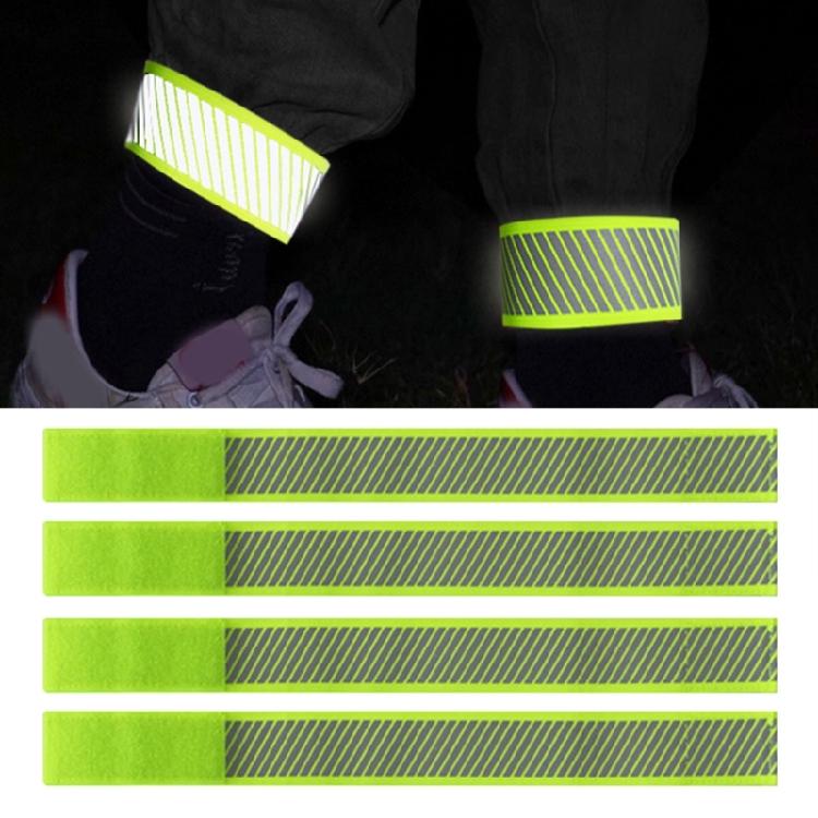 Compacts Reflective Nylon Wristband Safety Wrist Strap for Night Running Runner Cyclist Features Quick Releases Buckles