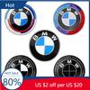 New 2025 1pcs 82mm ABS 2 3 Hole Car Bonnet Hood Front Rear Trunk Badge Logo Emblem Sticker for BMW E87 E46 E28 E60 G20 G03