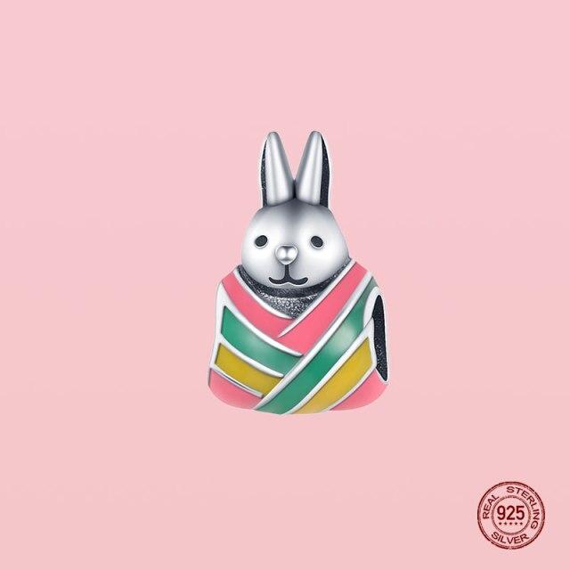 Pendentif en argent sterling 925 avec perles pour bracelet et collier Panjia originaux, bijoux pour femmes