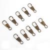 10Pcs Zipper Slider Metal Small Clasp Repair Kit Replacement for Broken Buckles Zippers Puller Head Suitcase Zipper Pull Tab