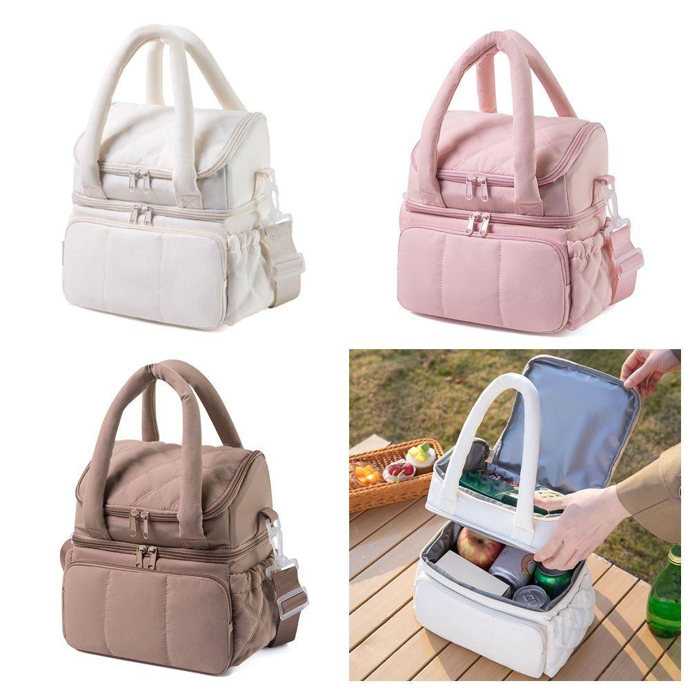 Upgraded New Large Capacity Lunch Bag Waterproof Insulated Puffer Tote Leakproof Reusable Lunch Box Office