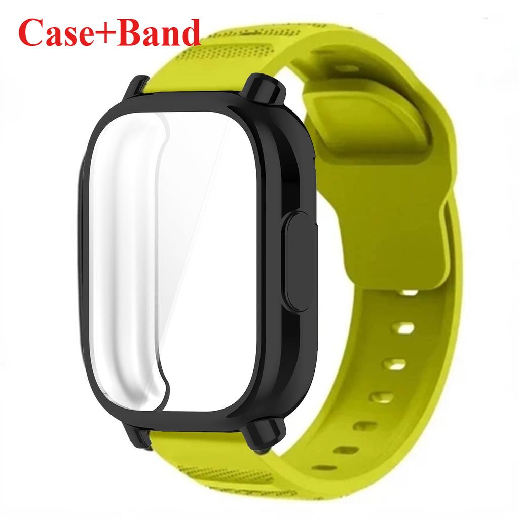 Breathable Silicone Strap+TPU Screen Protector For Redmi Watch 5 Active Band Soft Case For Redmi Watch 5 Lite Sports Band Correa