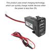 Car Charger Dual USB Charging Adapter 12V 2.1A USB Charging Wired Portable Socket