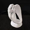 White Resin Carved Figure Candle Holder Decor  Outdoor Courtyard Corner Accent Decor