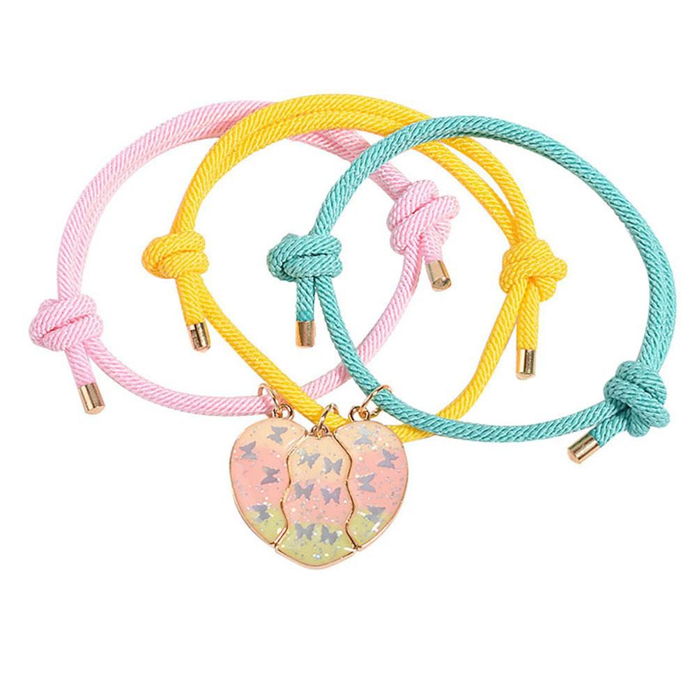 Collana con Cuore Magnetico e Farfalla a Goccia d'Olio per Bambini