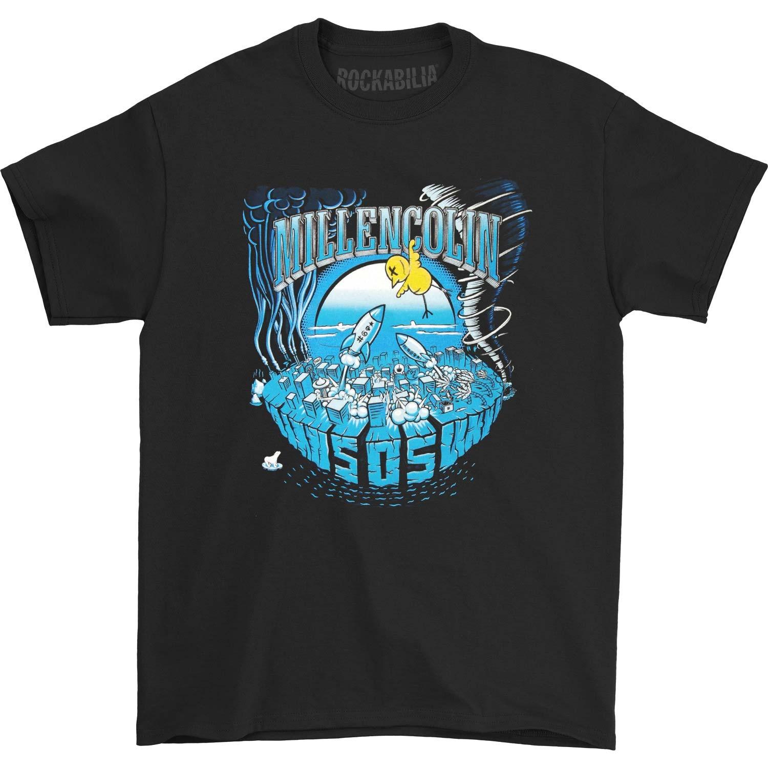 Men s Millencolin SOS Tee (Black) T-Shirt Mens Womens Tees Top Black S