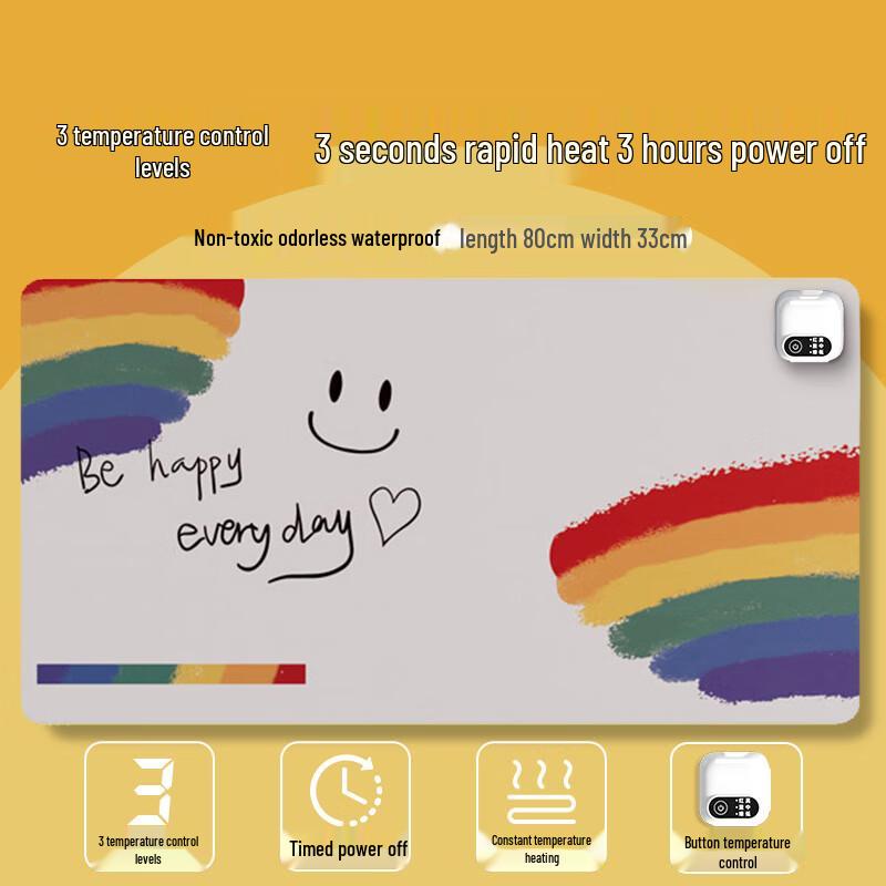 Nanxu Heated Office Desk Mat with Shortcut Buttons