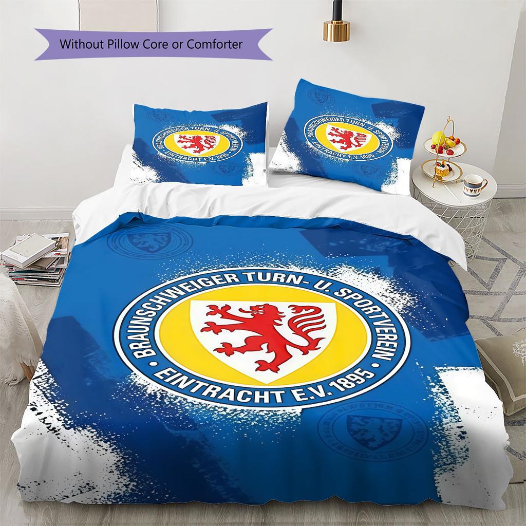 Eintracht Spirit Bedding Quilt Set Quilt Cover Pillowcase Home Decoration Birthday Gift (1 * duvet cover + 2 * pillowcase, without core)