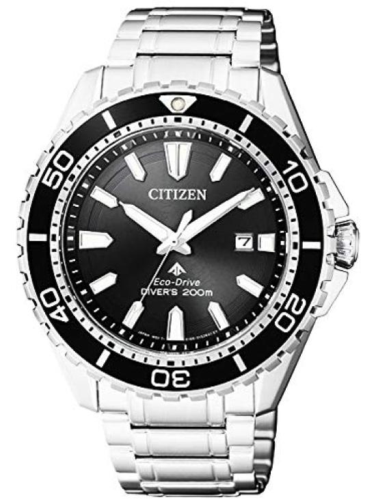 CITIZEN PROMASTER Diver 200m Watch with 13x13cm Microfiber Cloth [Set] Eco-Drive BN0190-82E [Imported]