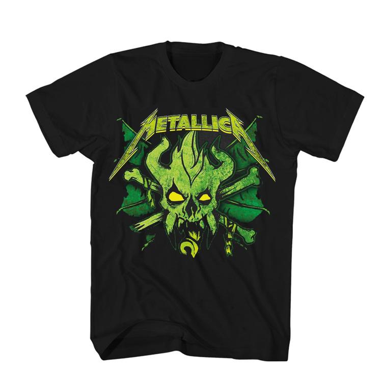 MetallicaT T-Shirt Heavy Metal Neues Album Cover Gothic Dark Rock Baumwolle Oversized Kurzarm Herren und Damen Streetwear Kleidung