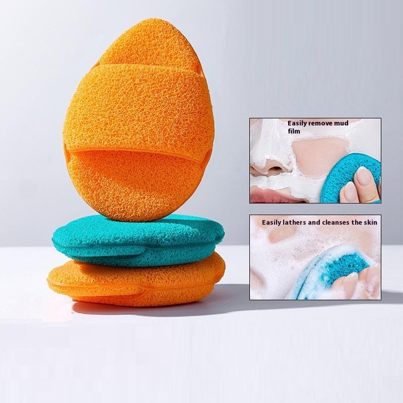 1Pcs Exfoliating Cleansing Puff Blackhead Removal Mud Mask Face Wash Sponge Cleaner Makeup Remover Foam Sponge Face Clean Pads