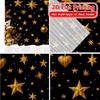 2D Flat Printing  2pcs Golden Celebration(1) Print Modern Curtains Yarn Curtains Home Decor Ldeal for Translucent digital