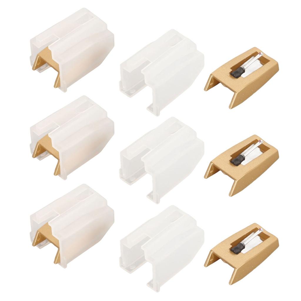 6pcs Record Player Needle Professional Turntable Stylus Replacement for Victrola for Crosley for ION for Boytone