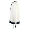 Gucci [Domestic Regular/25Stainless Steel] 814520 XKEJS Intarsia Cotton Knit Cardigan Tops M White / NavyUsed