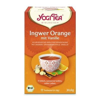 YOGI TEA Ginger & Orange & Vanilla Tea 17 Tea Bags