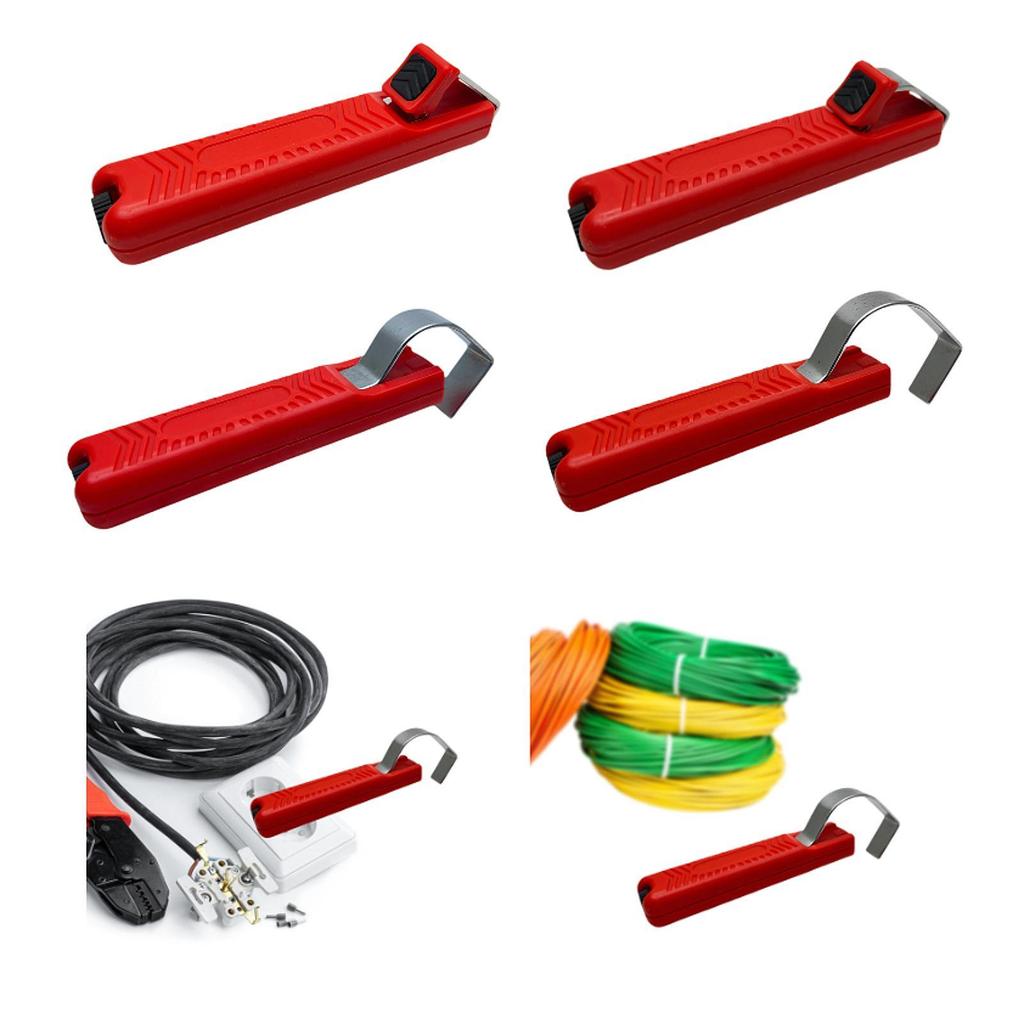 Cable Stripping Tool Ergonomic Non Slip Professional Lightweight Fiber Optic Stripper for Home Repairing Indoor Working Outdoor