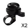 2x Bike Bell Handlebar Portable Loud Sound Compact Easy To Install Kids Adults for Folding
