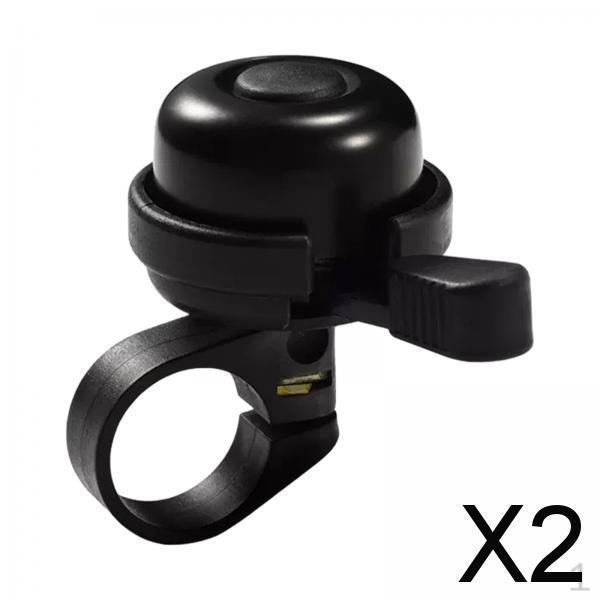 2x Bike Bell Handlebar Portable Loud Sound Compact Easy To Install Kids Adults for Folding