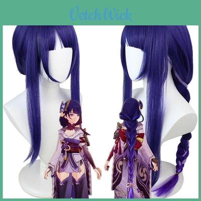 Genshin Impact Raiden Shogun Cosplay Wig With Luxurious Synthetic Hair For Anime Fans