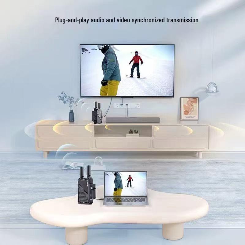 VRRIIS WL082 HDMI Wireless Extender: Camera Image & Audio-Video Transmission, Screen Casting Device, 400m Range, Battery Compatible.