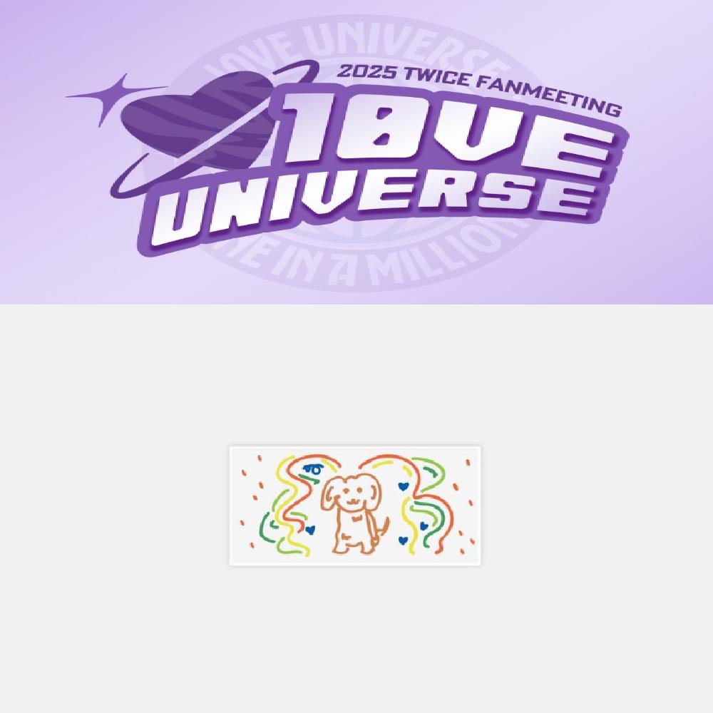 

Предзаказ 2025 ФАНМИТИНГ TWICE 10VE UNIVERSE ЦЗУЮ Тканевая закладка