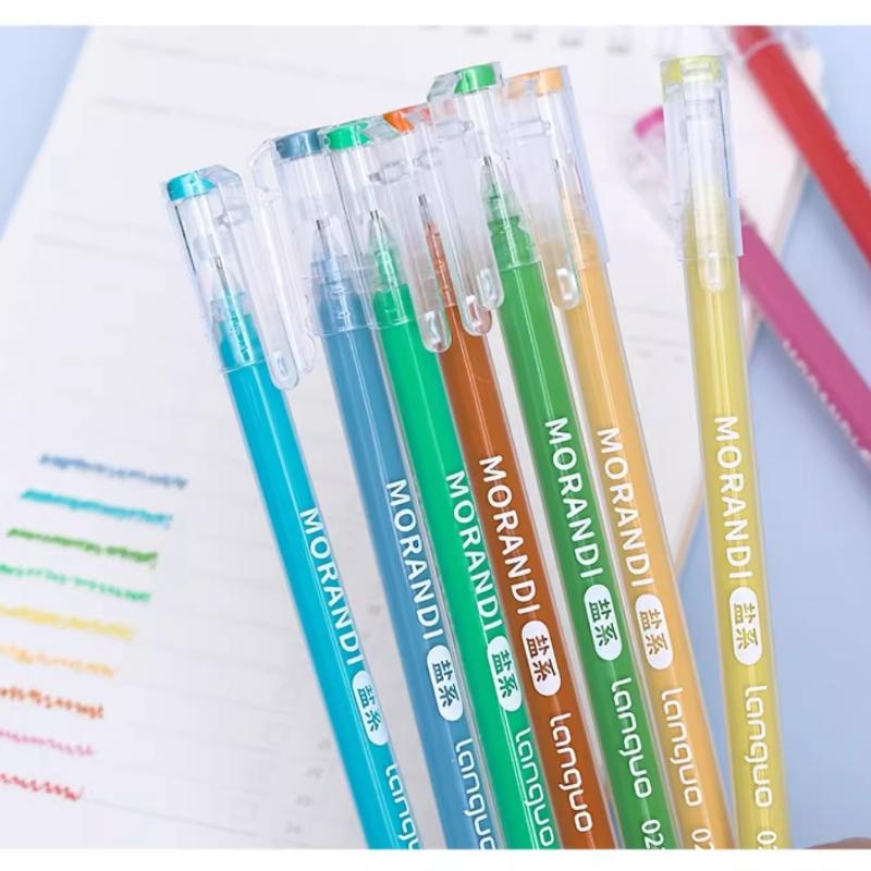 9-color Large-capacity Neutral Single-ended Highlighter Set Special Pen for Students Drawing Taking Notes and Marking Key Points