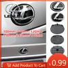 Interior Stickers 3D Front Grille Emblem Rear Trunk Badge Replacement Sticker For GS GX IS LS LX NX RX RX270 Ct200h IS250