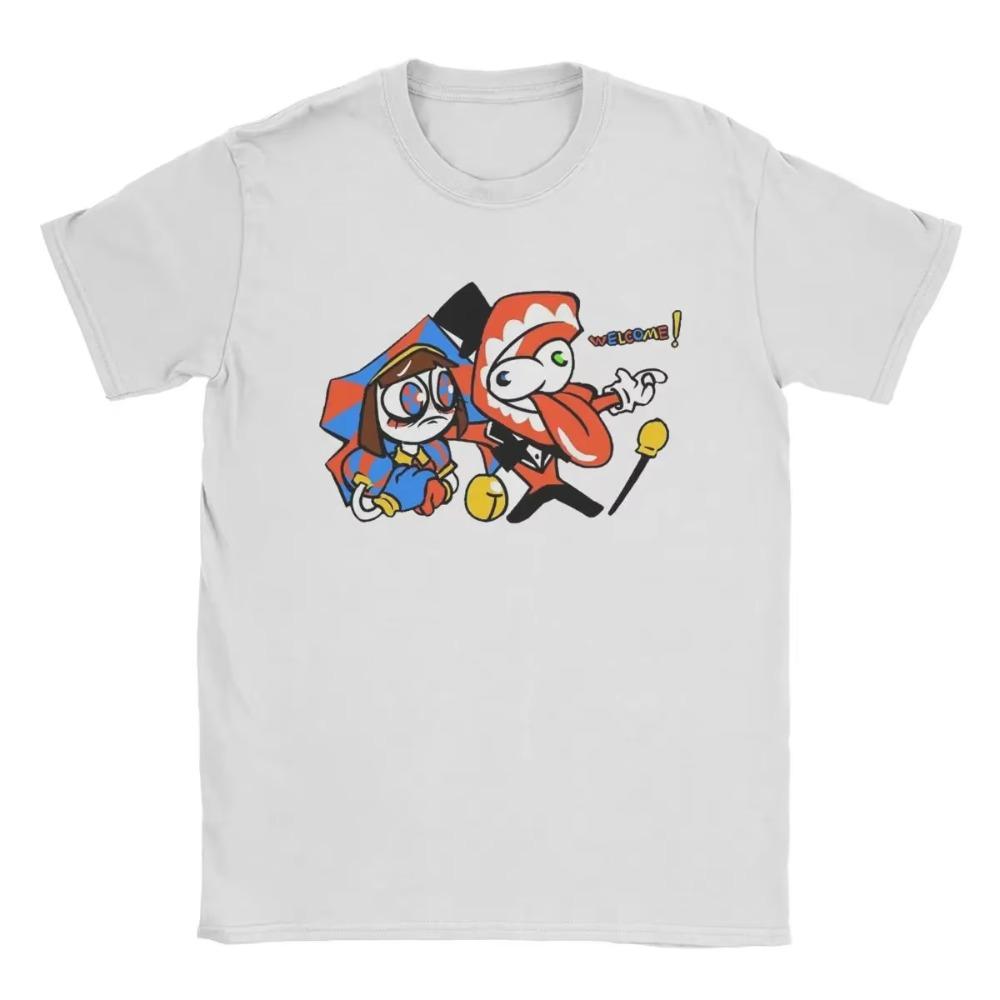 Pánské triko The Amazing Digital Circus Pomni Jax Caine Zooble Bubble Bavlněné oblečení Legrační trička s výstřihem trička 4XL 5XL