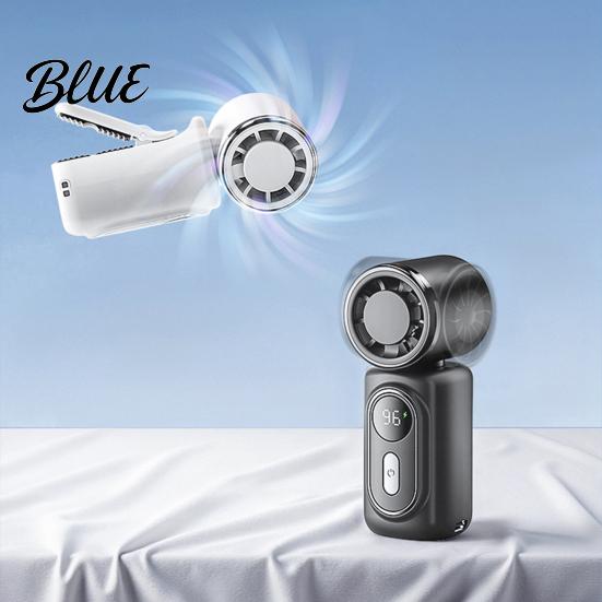Outdoor Portable Fan Clip-on Handheld Mini USB Rechargeable Ice Cooling Personal for Office Travel Summer Device Air Circulator