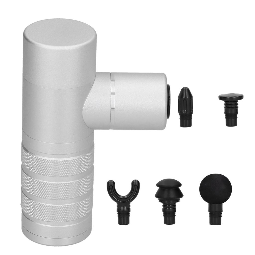 Mini Fascia Massager Aluminum Alloy Electric Vibration MultiGear USB Charging MultiFunction Massage