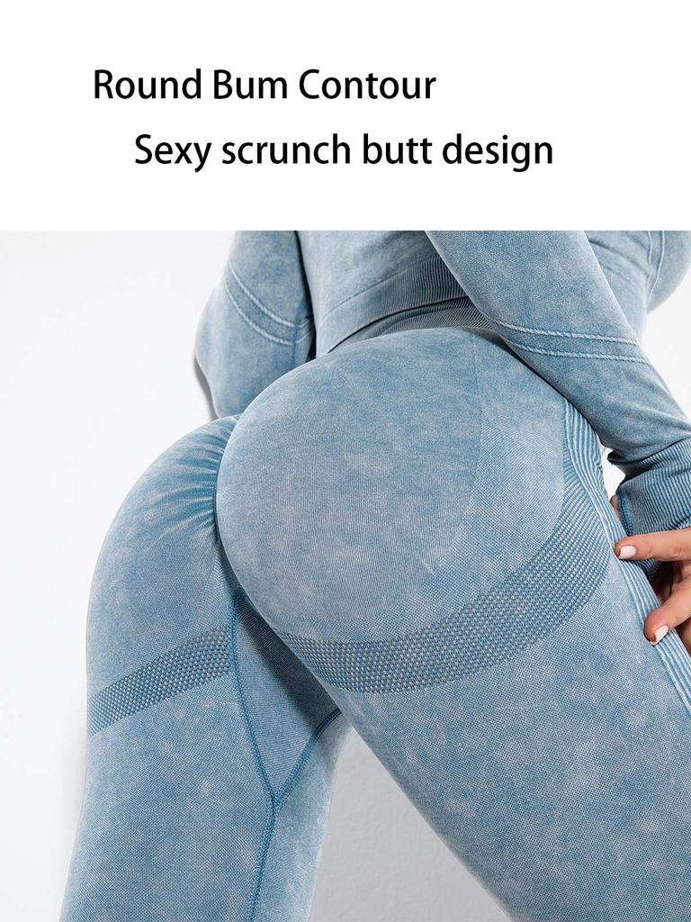 Pantaloni da Yoga a Vita Alta a Gamba Larga Sollevamento Glutei - Stile Europeo e Americano