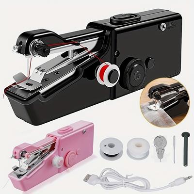 Portable Handheld Sewing Machine, Hand Held Sewing Device Tool Mini Portable Cordless Sewing Machine Electric Sewing Machine For Clothes Pants